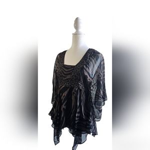 Micheal Kors Animal Print Top Size XS